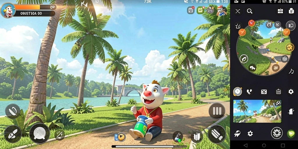 Gameplay menarik dengan desain grafis penuh warna dari 73K.