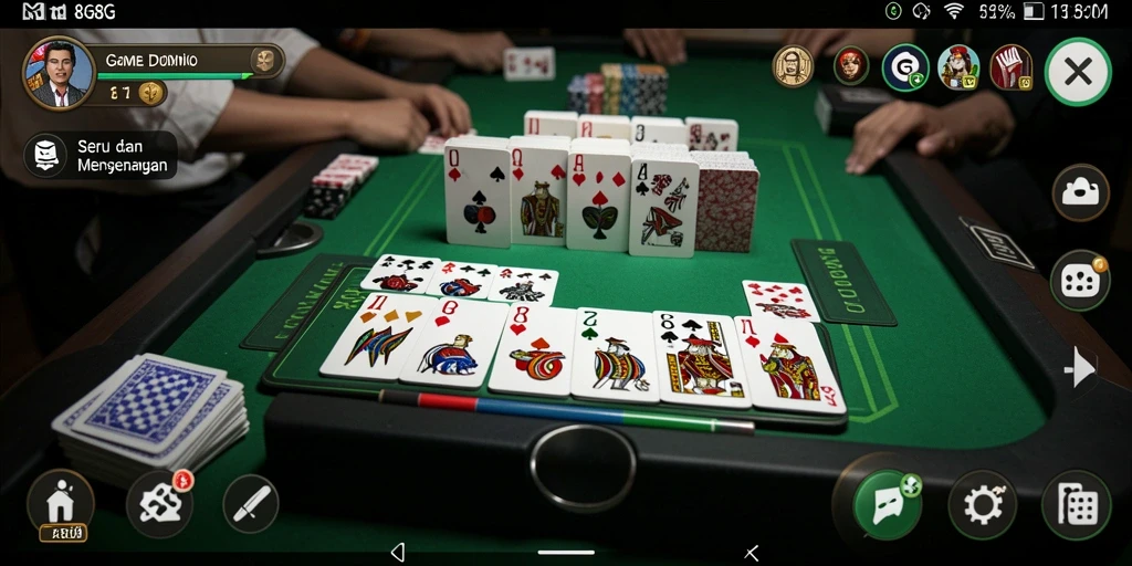 Tampilan gameplay seru di 8G8G dengan pemain yang sedang bertanding.