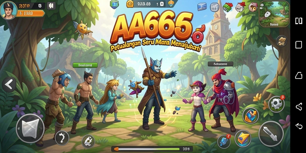 Tampilan screenshot AA666 menampilkan aksi petualangan yang seru dan mendebarkan.