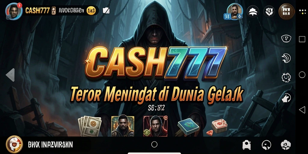 Screenshot gameplay CASH777 menunjukkan momen menegangkan di lokasi angker.