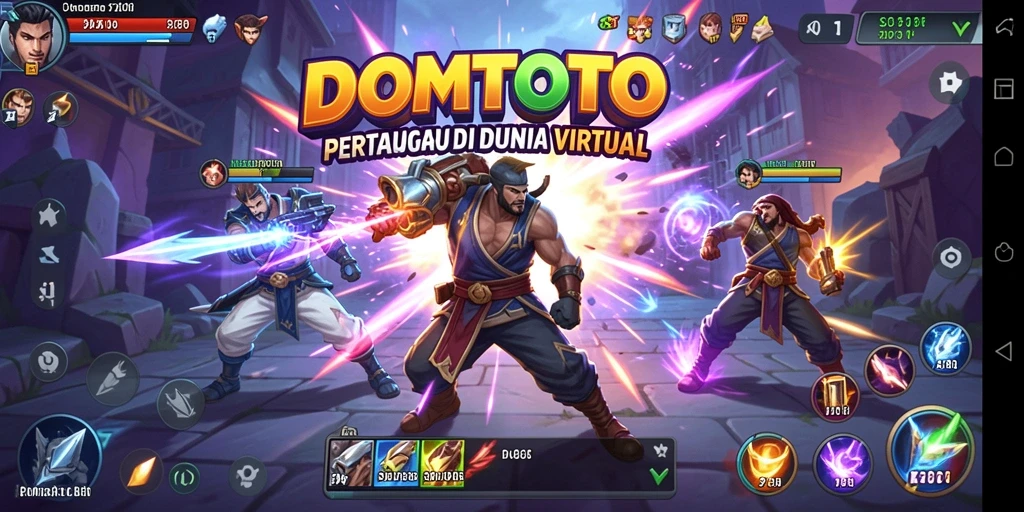 Gameplay seru DOMTOTO yang penuh aksi pertarungan.