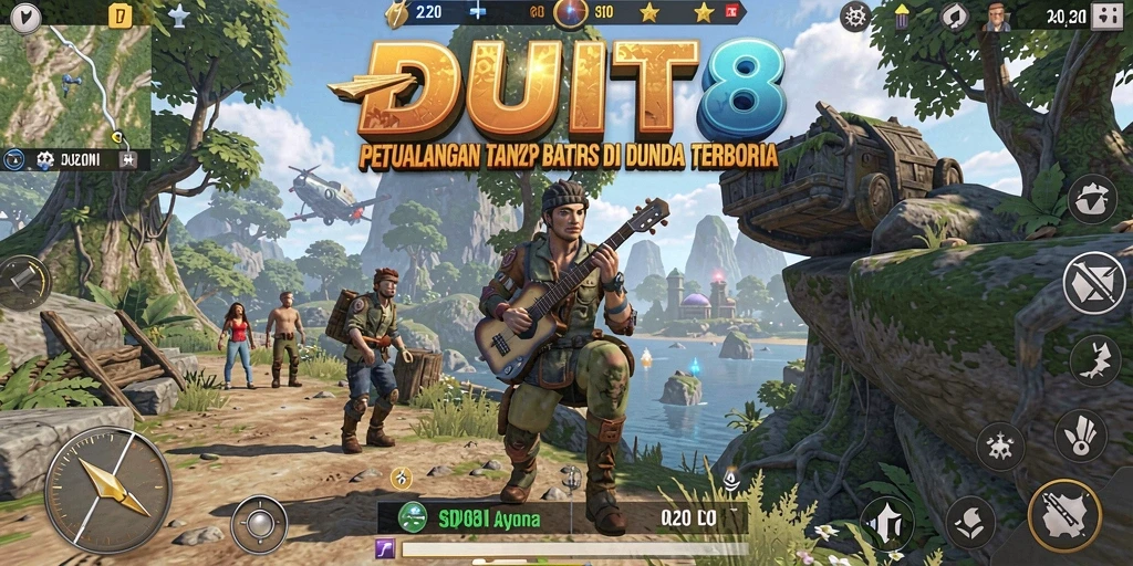 Tampilan gameplay megah di dunia terbuka DUIT8.