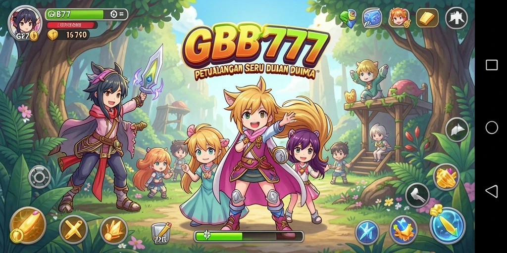 Tangkapan layar GB777 menunjukkan petualangan seru dalam dunia Anime.