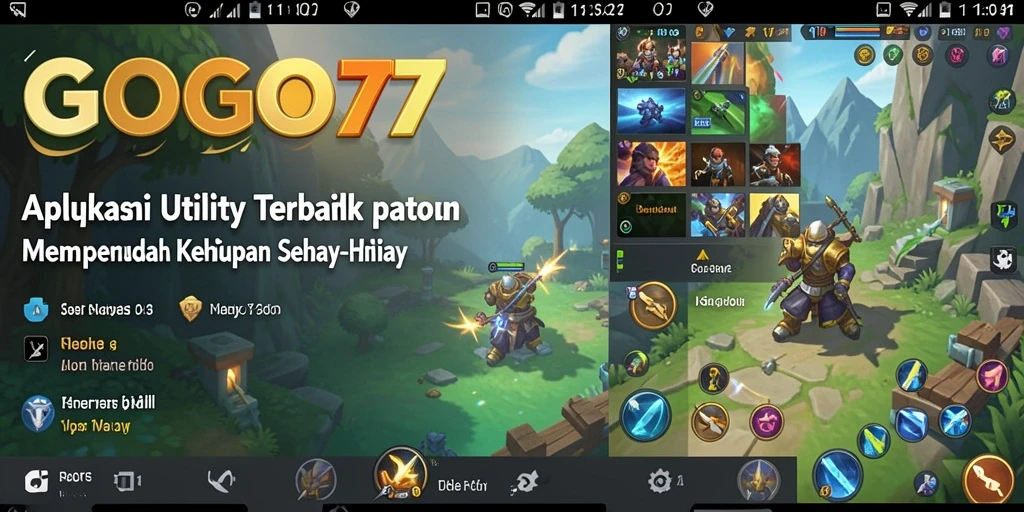 Tampilan antarmuka utama GOGO77 yang user-friendly dan fungsional.