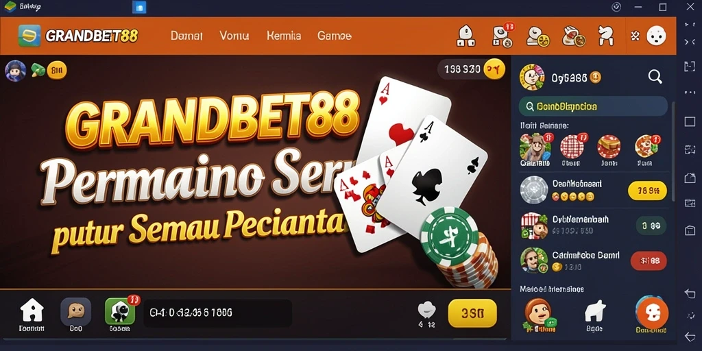 Tampilan seru permainan Domino di GRANDBET88.