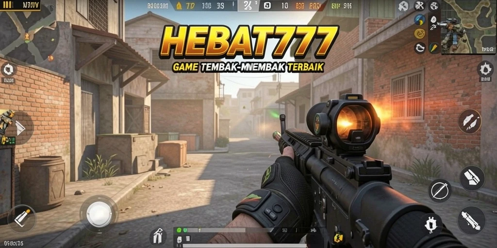 Tampilan gameplay HEBAT777 dengan aksi tembak-menembak yang intens.
