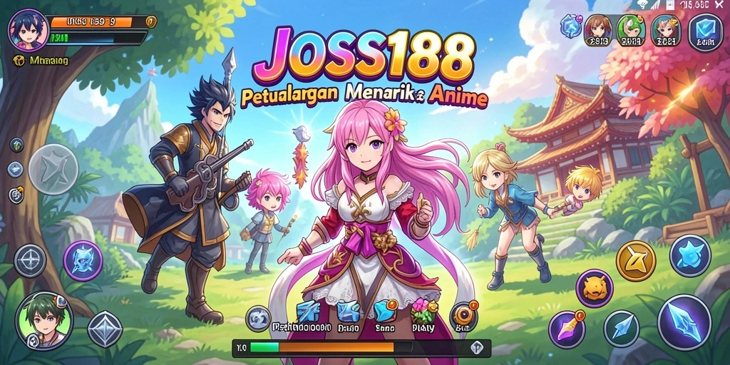 Gameplay dinamis di dunia anime yang menarik.
