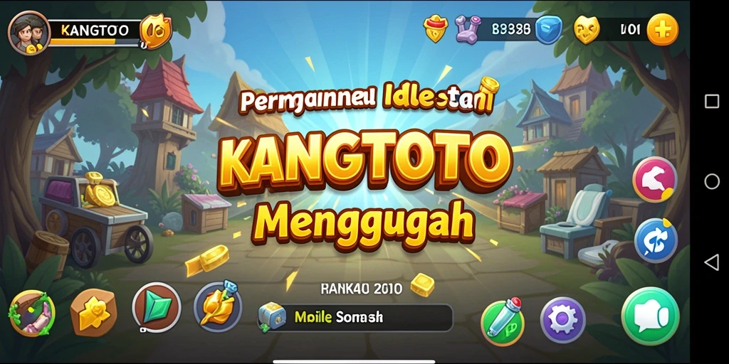 Screenshot gameplay <strong>KANGTOTO</strong> yang menampilkan suasana Idle.