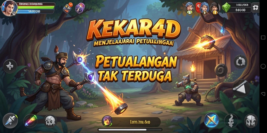 Tampilan menarik dari KEKAR4D saat menjelajahi dunia petualangan.