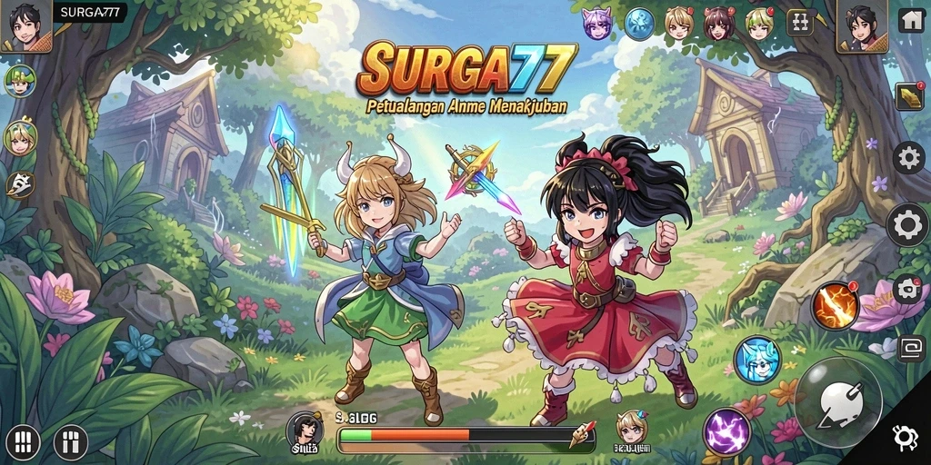 Tampilan gameplay dari SURGA77 yang menawan.