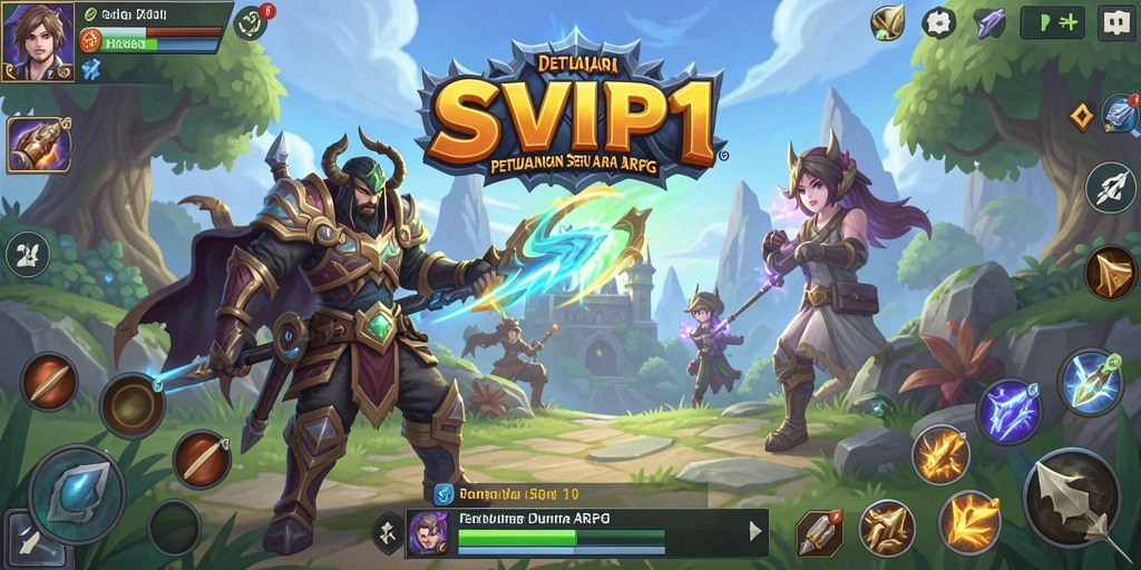Tampilan dinamis gameplay ARPG dalam SVIP1 dengan aksi seru.